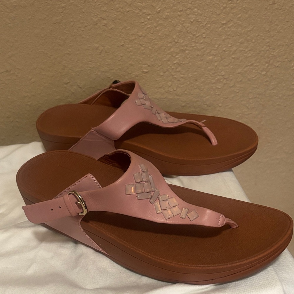 Fitflop Pink and Brown Sandals